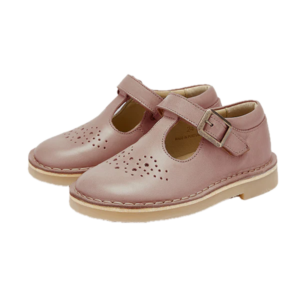 Penny Leather T Bar Shoe Pink